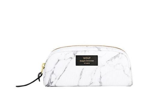 Trousse de toilette Wouf Marbre Blanc et Noir Small Beauty