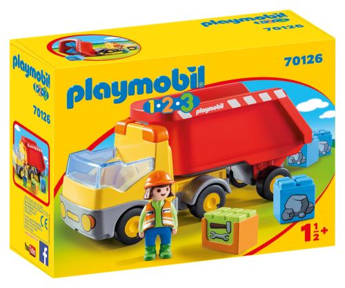 Playmobil 1.2.3 70126 Camion Benne