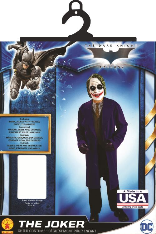 Warner d&eacute;guisement classique joker dark knight - taille 5-6 ans