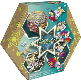 Kit créatif Lansay Glitterizz deco phosphorescente