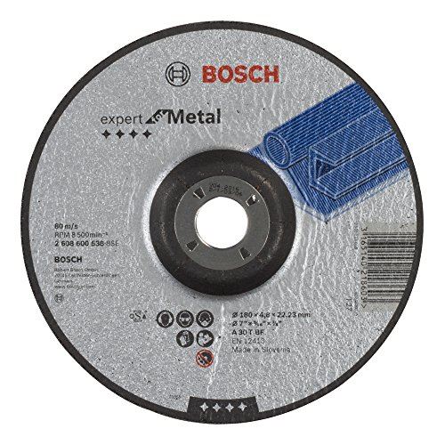Fraise pour Défonseuse Bosch Meule A Ébarber A Moyeu Déporté Expert For Metal - Ø 180Mm - Epaisseur 4,8Mm