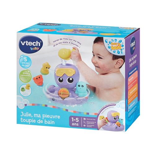 Jouet De Bain Pieuvre Jet D'Eau Lumineux Pour Bébé - Fontaine Automatique Flottante Avec Lumières Colorées, Heure Du Bain Magique