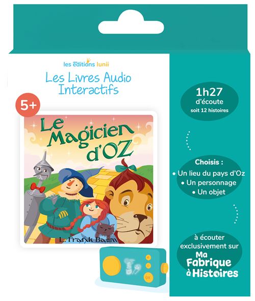 Livre audio interactif Lunii pour Ma Fabrique à Histoires Le Magicien d'Oz - vue 1