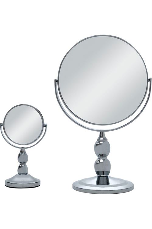 Set de 2 miroirs sur pied Okoia Chrome