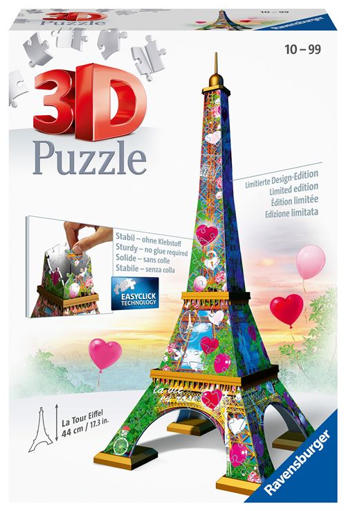 Puzzle 3D Ravensburger Tour Eiffel Love Edition 216 Pièces