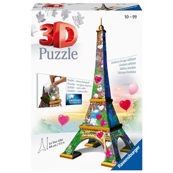 Puzzle 3D Ravensburger Tour Eiffel Love Edition 216 pièces - 1