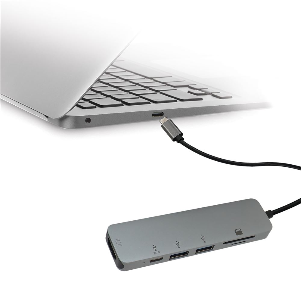 Adaptateur USB Type-C vers 2 ports HDMI HyperDrive Gris pour MacBook  Air/Pro et PC - Fnac.ch - Hub USB