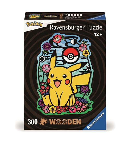 Puzzle Ravensburger En Bois Pikachu 300 Pièces