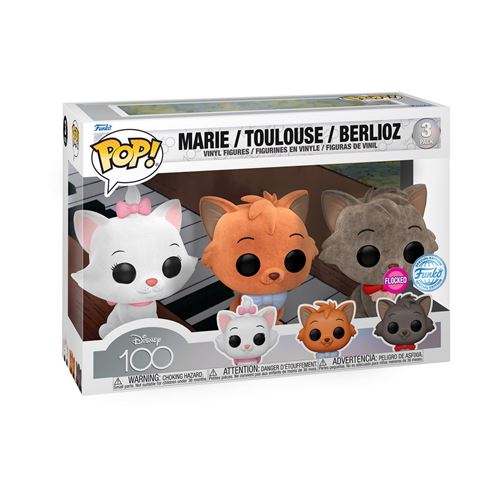 Funko Pop! 3 Pack Marie Toulouse Berlioz Flocked (Walmart Exclusive)
