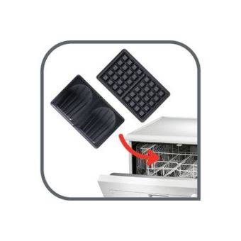 Tefal Snack Time Color Mania - Piastra Per Croque Monsieur E Waffle 700W, Verde