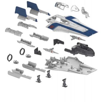 Jeu de construction Revell Star Wars Resistance A Wing Fighter Bleu