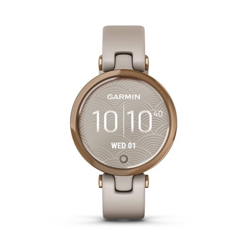 Garmin Lily - Sport - licht zand - smart watch met band - silicone - licht zand - afmeting pols: 110-175 mm - monochroom - Bluetooth - 24 g