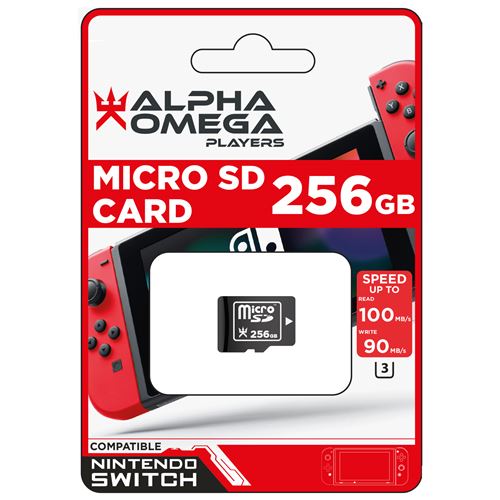 Alpha Omega Players Micro SD 256 Go pour Nintendo Switch Noir - Autre  accessoire gaming à la Fnac