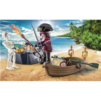 Playmobil Pirates 71254 Starter Pack Pirate et barque