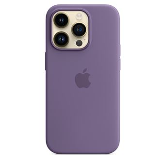 Apple - Coque de protection pour téléphone portable - compatibilité avec MagSafe - silicone - iris - pour iPhone 14 Pro