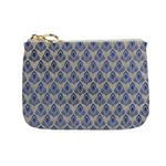 Porte-monnaie Lannoo Peacock 13 cm Bleu et Beige