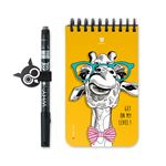 Carnet de poche Whynote Girafe avec un stylo et un porte stylo