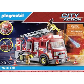 Playmobil 71194 Pick-up et Pompier - City Action - avec Un