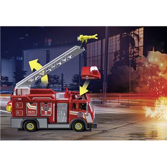 Playmobil City Action 71233 Camion de pompiers avec grande échelle -  Playmobil - Achat & prix