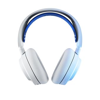 Casque Micro Gaming sans fil SteelSeries Arctis Nova 7P pour PS PC Mac Nintendo Switch Oculus Quest 2 et Android Blanc