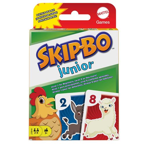 Jeu classique Mattel Skip Bo Junior - Mattel