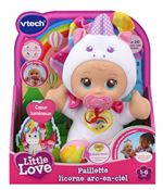 Poupon Vtech Little Love Paillette licorne arc-en-ciel