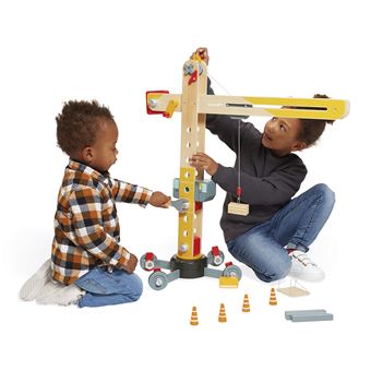Enfants bricolage Construction jeu en bois Tour grue Toy avec