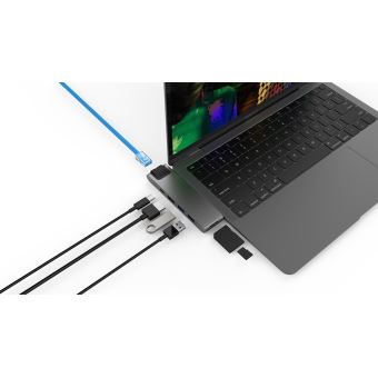Hub 2 USB Type C vers USB Type C On Earz Mobile Gear Gris Sidéral