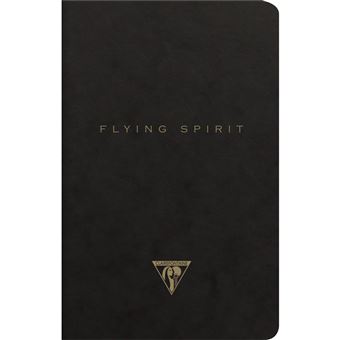 Flying Spi Blck Carnet piq textile 11x17cm 96p lgn