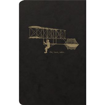 Flying Spi Blck Carnet piq textile 11x17cm 96p lgn