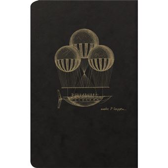 Flying Spi Blck Carnet piq textile 11x17cm 96p lgn