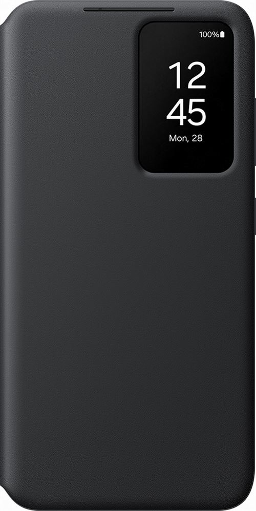Etui Smart View avec porte-carte pour Samsung Galaxy S24 Noir