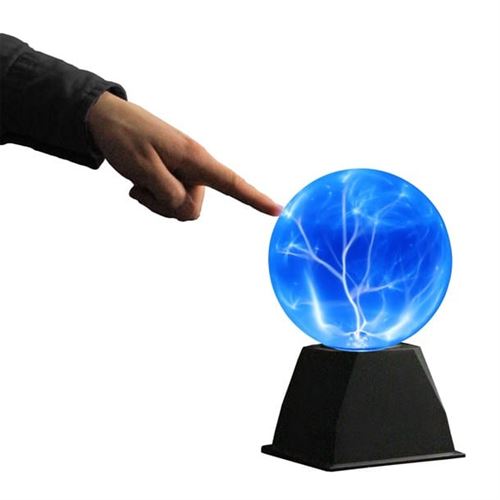 Lampe Plasma - Sphère Plasma Bleu sensible au toucher et son - i-total -  Axeswar Design
