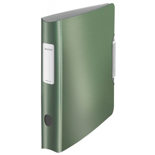 Leitz Ordner Active Style, 180 Grad, 60 Mm, Seladon-Grn Din A4, Runder Rcken, Aus Pp, Gebrstete Oberflche, Innen Silber, Mit Au