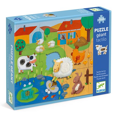 Djco Djeco Puzzle Tactiloferme 20 Pièces