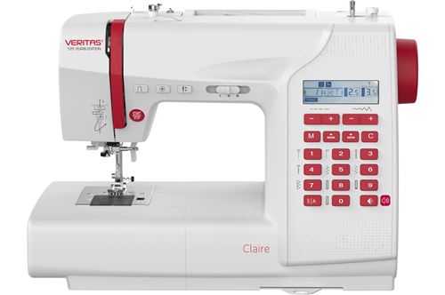 Naaimachine Veritas Claire Wit en Rood