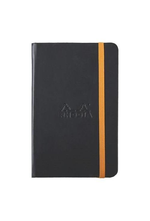 RHODIA CARNET 9X14 192P LGN NOIR