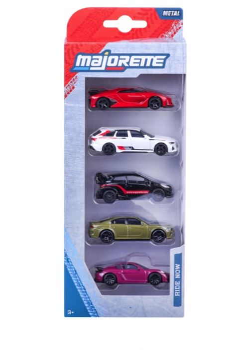 Set de 5 voitures Majorette Modèle aléatoire