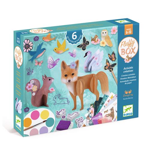 Djeco Multicolore Jeu Créatif Fluffy Box