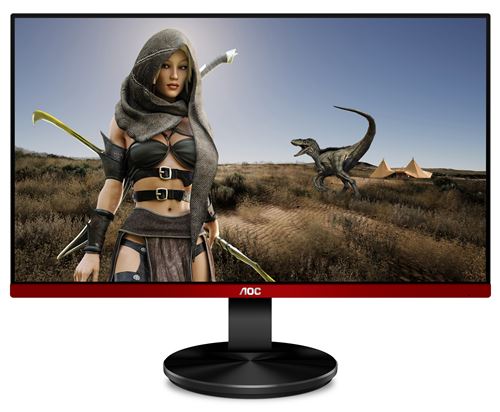 AOC Gaming G2490VXA - LED-monitor - 24 (23.8 zichtbaar) - 1920 x 1080 Full HD (1080p) @ 144 Hz - VA - 350 cd/m² - 3500:1 - 1 ms - HDMI, DisplayPort - luidsprekers - zwart, rood