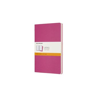 Set de 3 cahiers grand format Moleskine lignés Rose