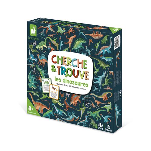 Janod Multicolore Casse-Tête Djeco Cherche Et Trouve Les Dinosaures