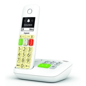 Téléphone sans fil Gigaset E290A Solo Blanc - 1