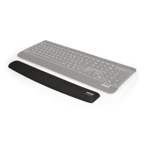 Repose-poignets antidérapant ergonomique Port Connect pour clavier Noir