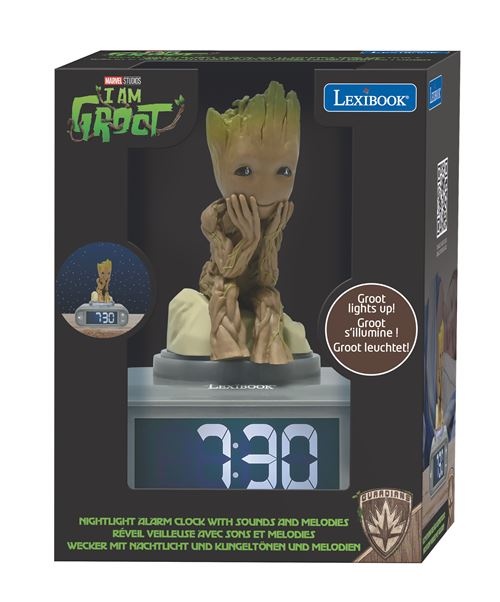Réveil éducatif avec veilleuse et effets sonores Lexibook Groot des Gardiens de la Galaxie - Lexibook