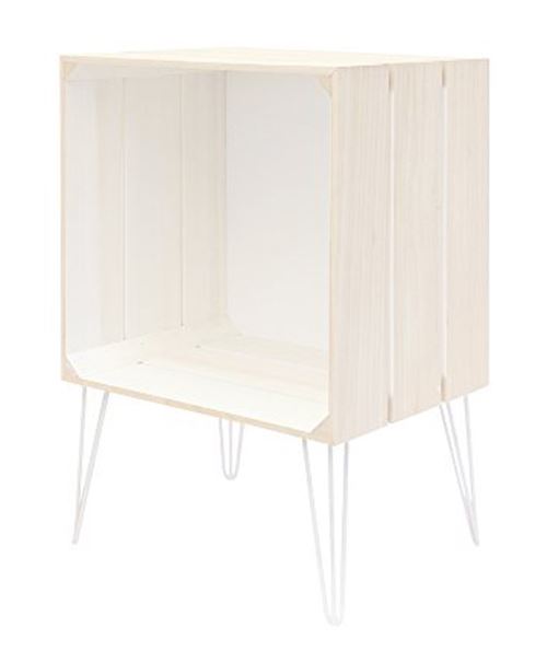 Meuble gagette coloris blanc - Dim: 30 x 60 x 40 cm - PEGANE -