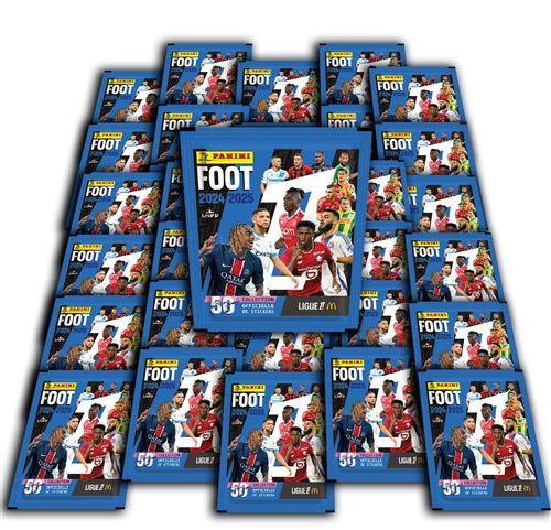 Blister Panini Foot Ligue 1 2024-2025 - 8 Pochettes + 1 Sticker Légende - Collection McDonald's
