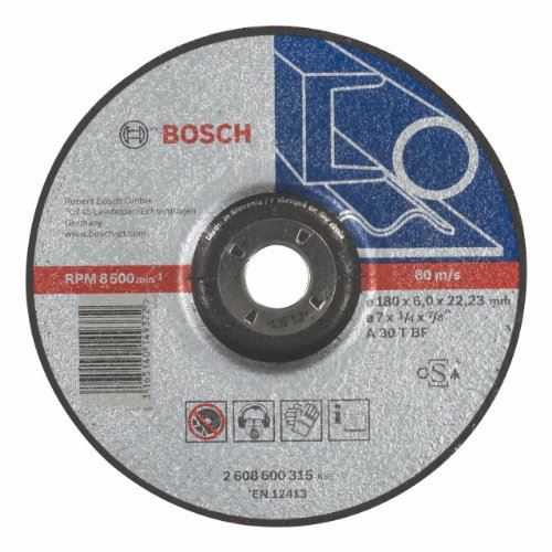 Fraise pour Défonseuse Bosch Meule A Ébarber A Moyeu Déporté Expert For Metal - Ø 180Mm - Epaisseur 6Mm