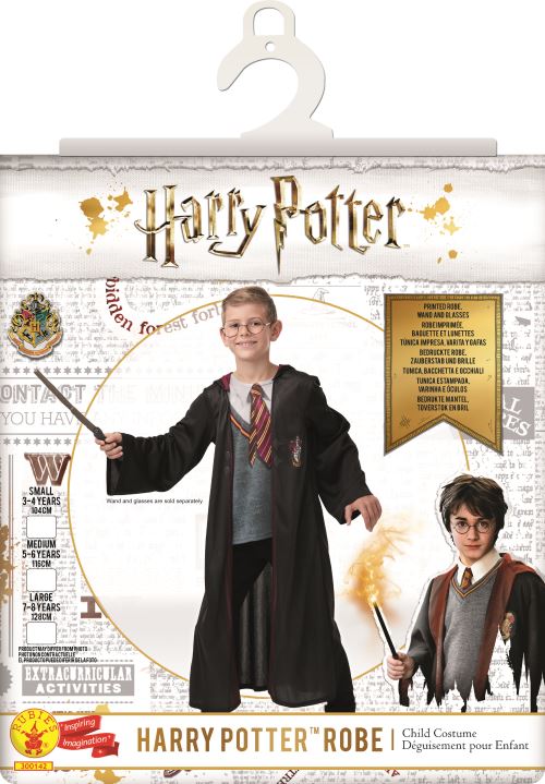 Costume, baguette et lunettes harry potter taille l