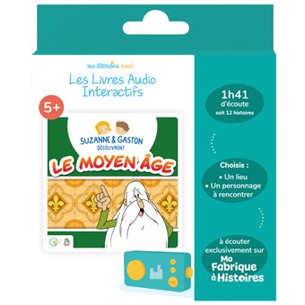 Livre audio interactif Suzanne & Gaston à Paris - Lunii - Boîtes à histoires - Jeux d'éveil